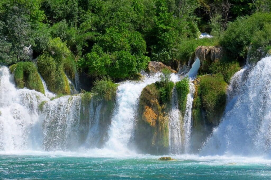 Krka national park is a great place to stop on the Pula to Dubrovnik road trip.