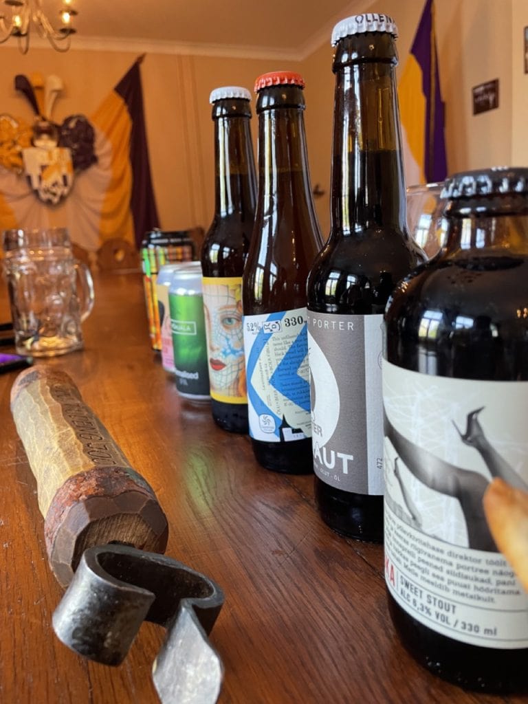 Beer tasting on your road trip to Estonia.