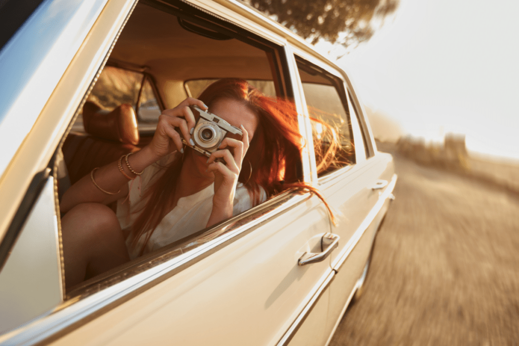 pros and cons of road trips include having time to explore your creative and free spirited self. Photography is a great way to spend time on a road trip documenting your travels.