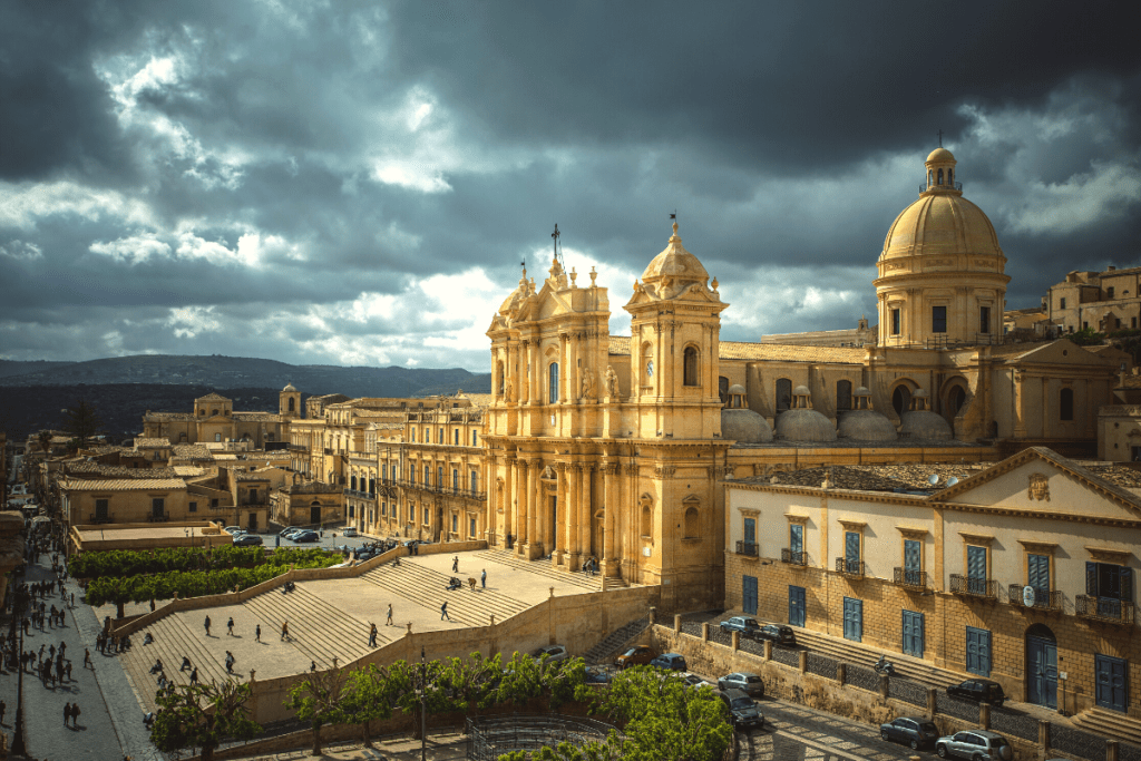 Noto is a UNESCO World Heritage Site and a stop on the 2 week itinerary through Italy.