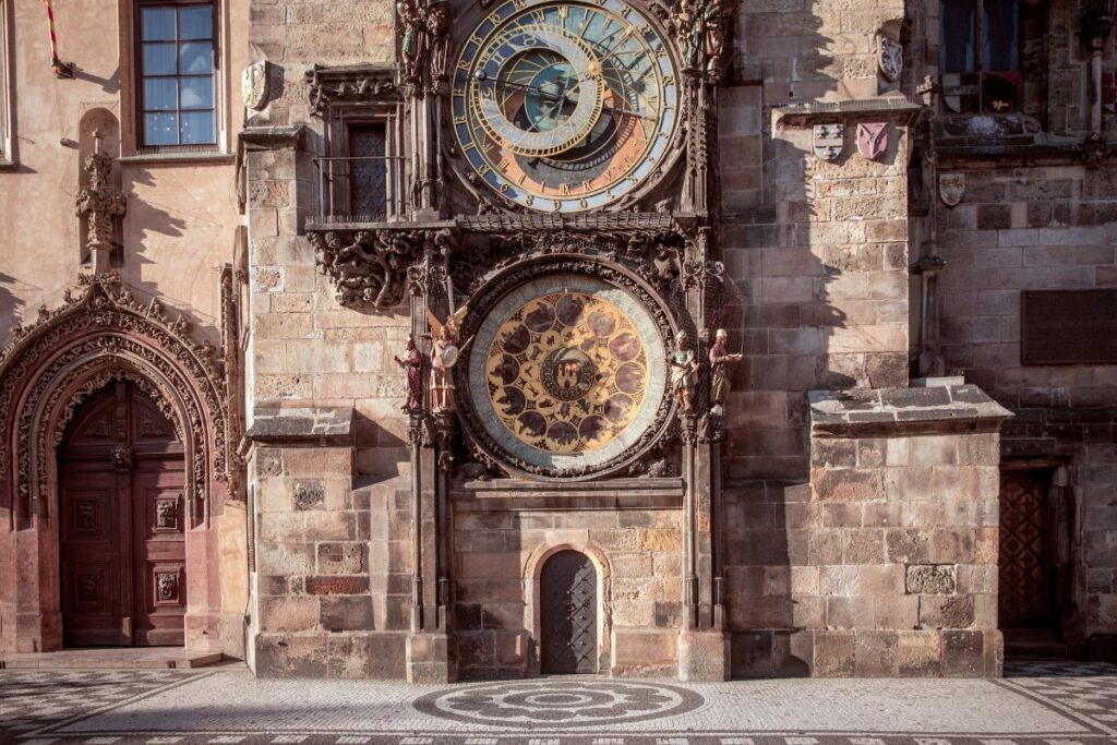 The Astronomical clock in Prague is actually super low to the ground.
