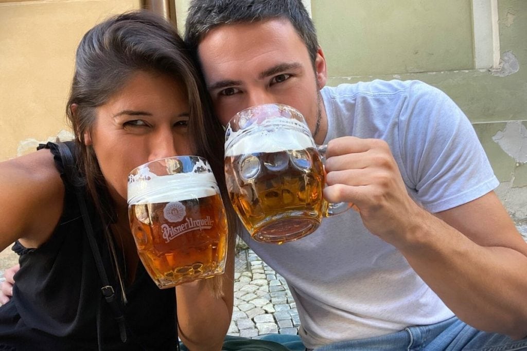 Beers with my boo are always on the Prague itinerary.