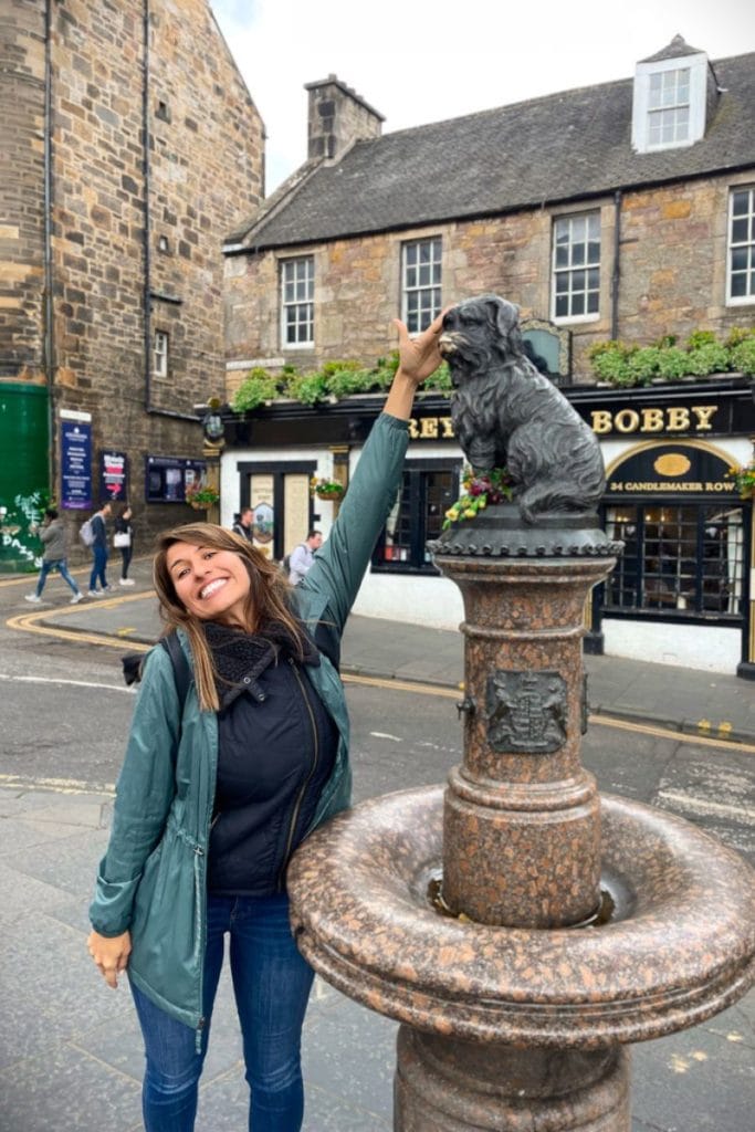 Greyfriar Bobby is an iconic legend of a dog in Edinburgh and is part of Day 1 adventures if you go on the walking tour of old town.