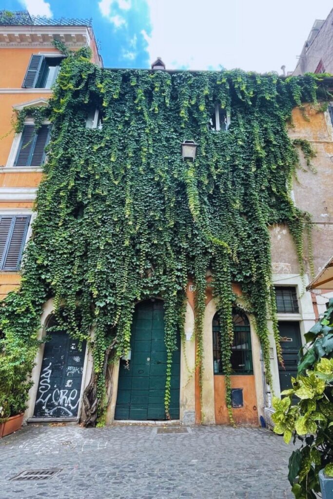 The Trastevere neighborhood in Rome is a great place to stay.