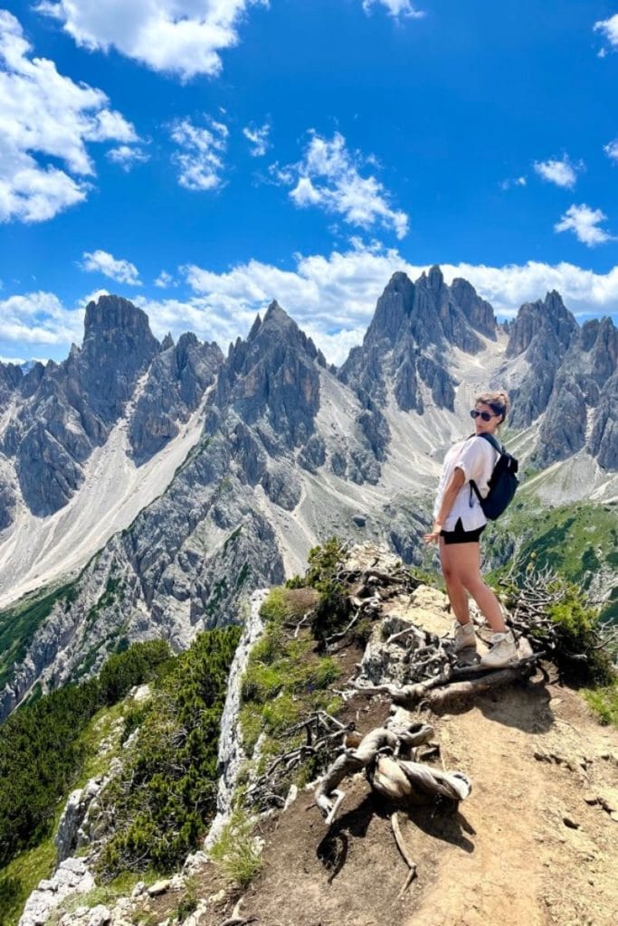 The ridge hike of Cadini di Misurina has no comparison on the Switzerland to Italy road trip.