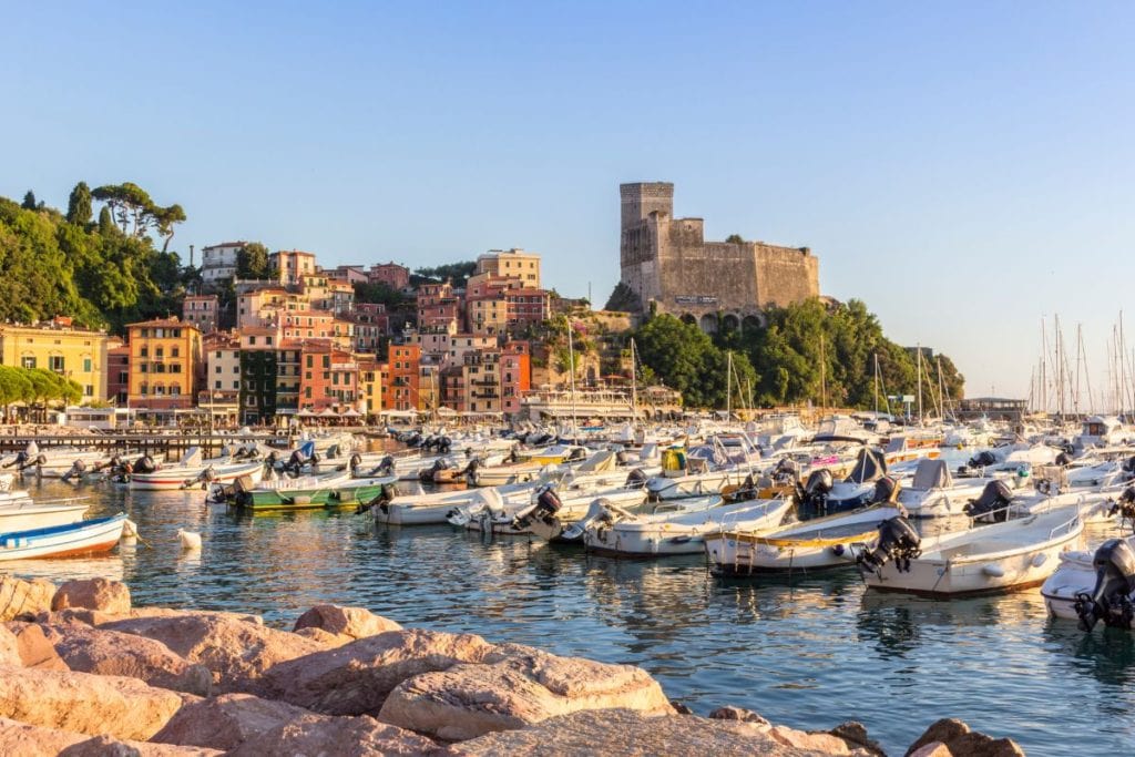 Lerici is a classic, small, Italian coastal town on the west side of the country. 