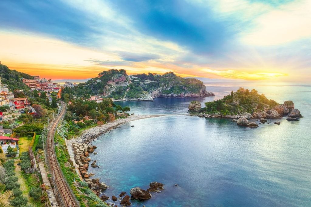 Taormina is one of the most scenic Italian coastal towns on our list!