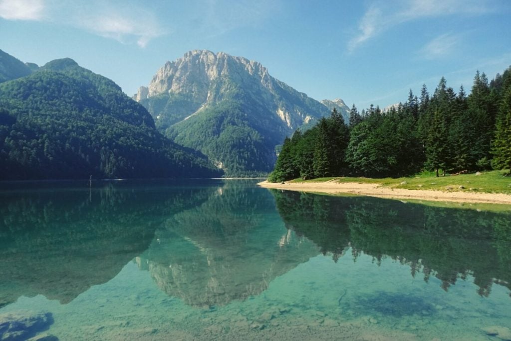 Lago di Predil is another Italian hidden gem on the border of Slovenia!
