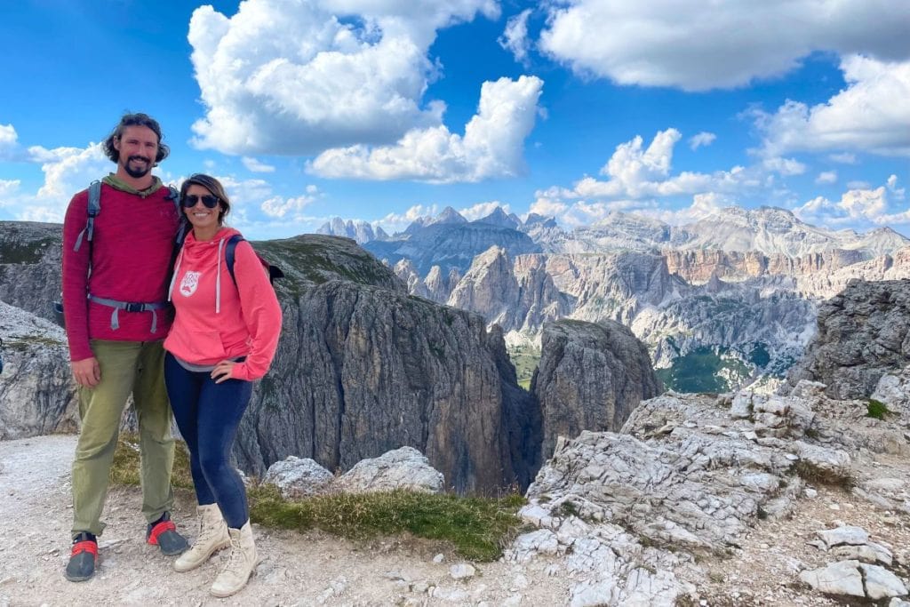 The best way to get to the dolomites is sometimes by via ferrata. Just kidding, but not really!