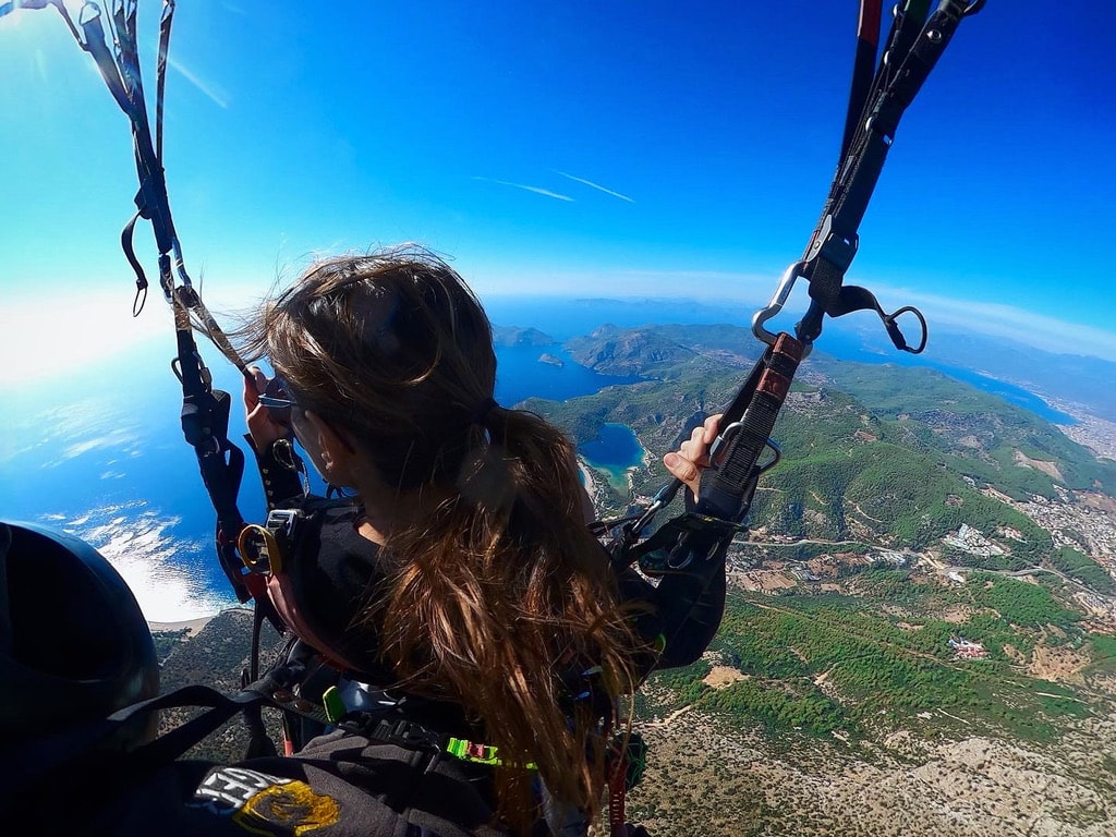 Paragliding in Oludeniz, Turkey.