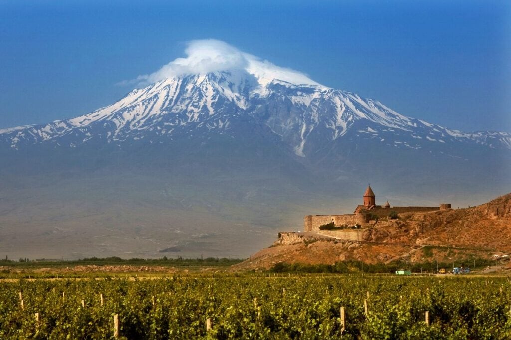 Mt. Ararat is a landscape in Turkey that holds the legend of Noah's Ark.