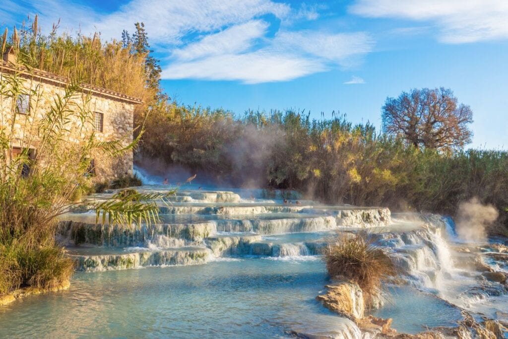 Bath time in Saturnia is on the road trip plan for Italy. 
