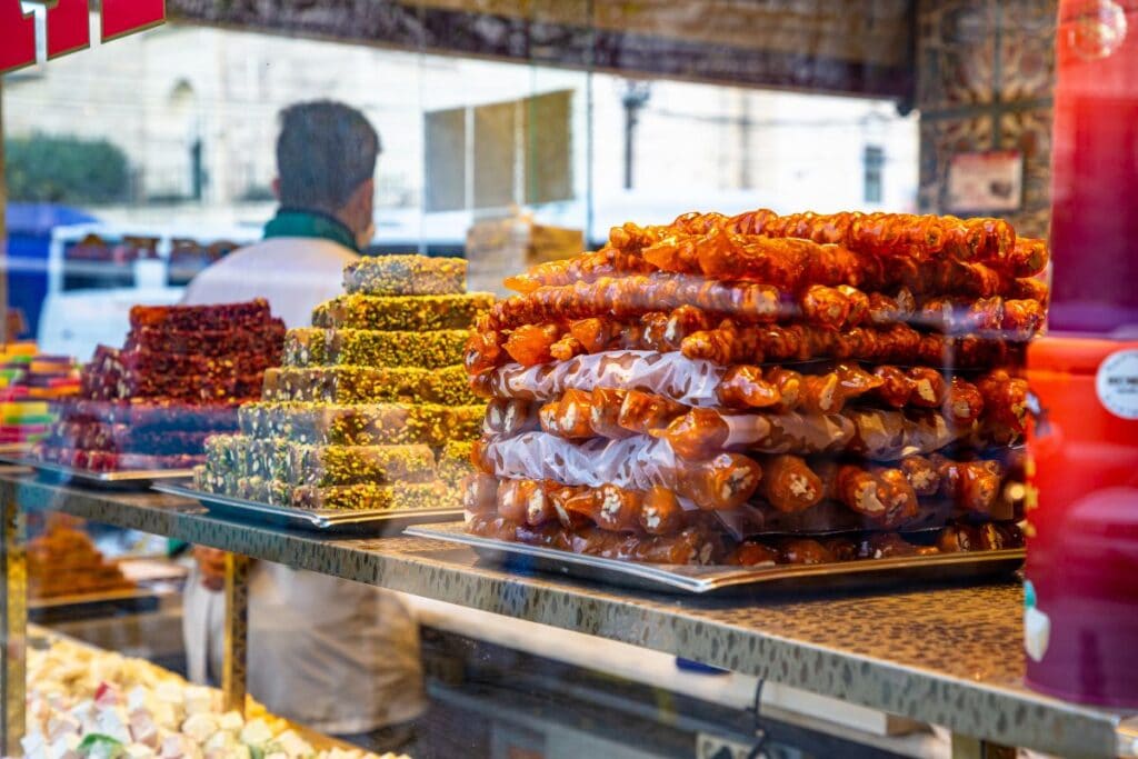 Snaking on Turkish delights is a must do thing in Turkey!