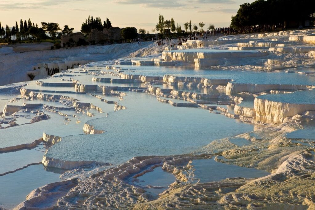 The hot springs of Pamukkale are iconic in Turkey.