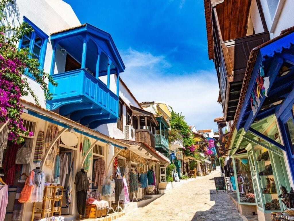 This is a traditional Turkish town on the Turquoise coast.