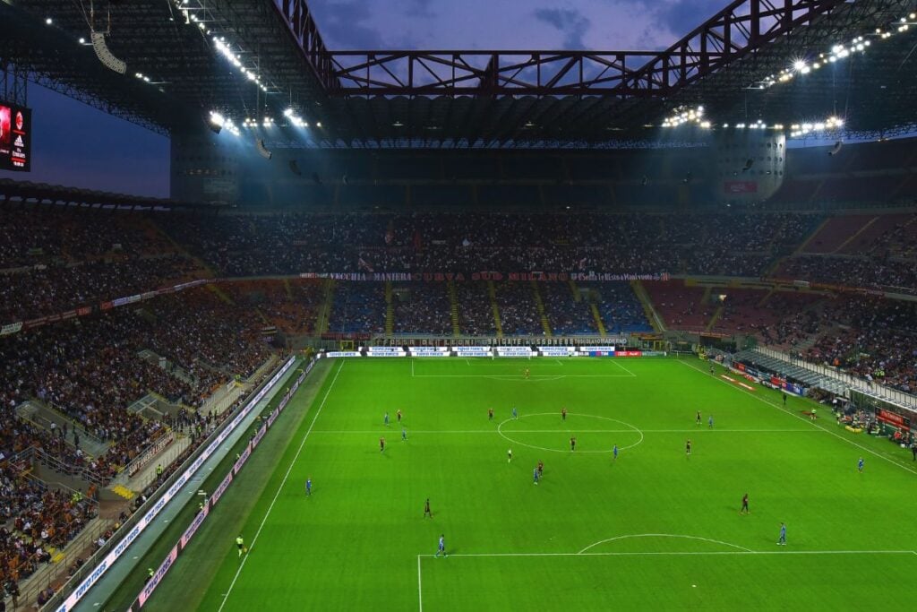 The San Siro Football Stadium is the fourth-largest stadium in Europe.