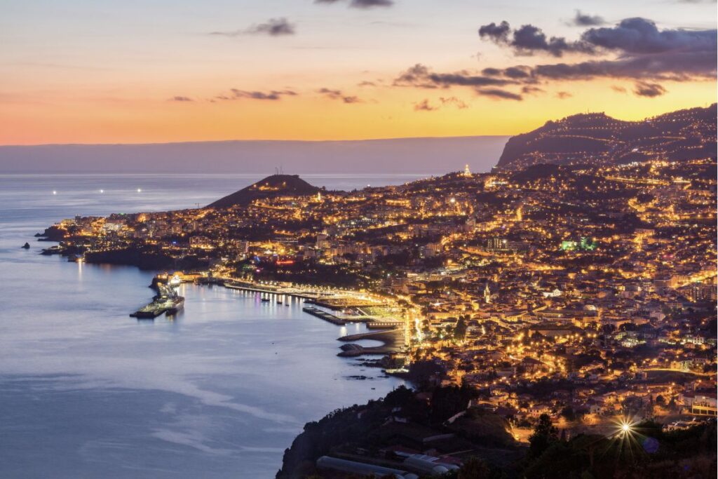 Funchal by night is a sight to see.