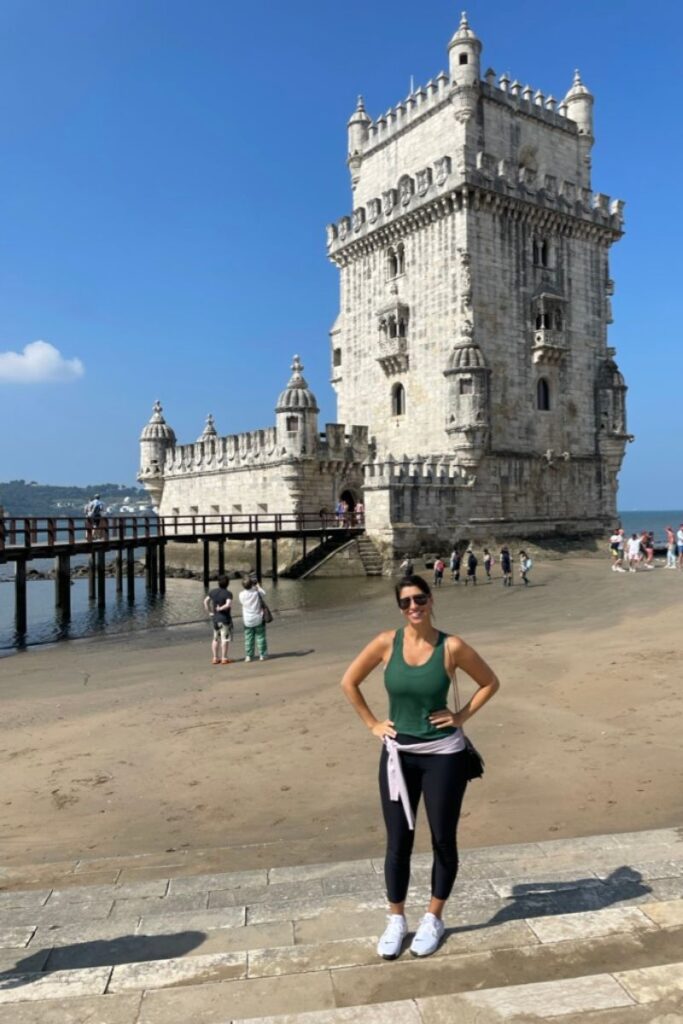 Torre de Belem used to be where ships left to explore the seas in Lisbon.