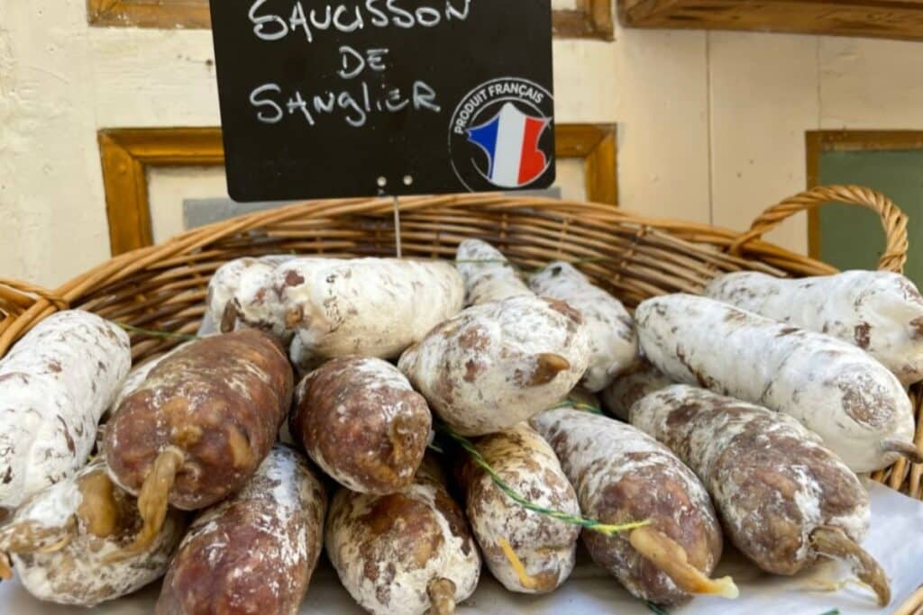 Saucisson is homemade sausages from France - basically the national food.