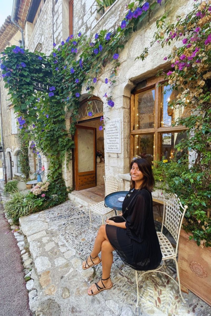Me at a little cafe in Saint Paul De Vance, a beautiful village in eastern Provence.