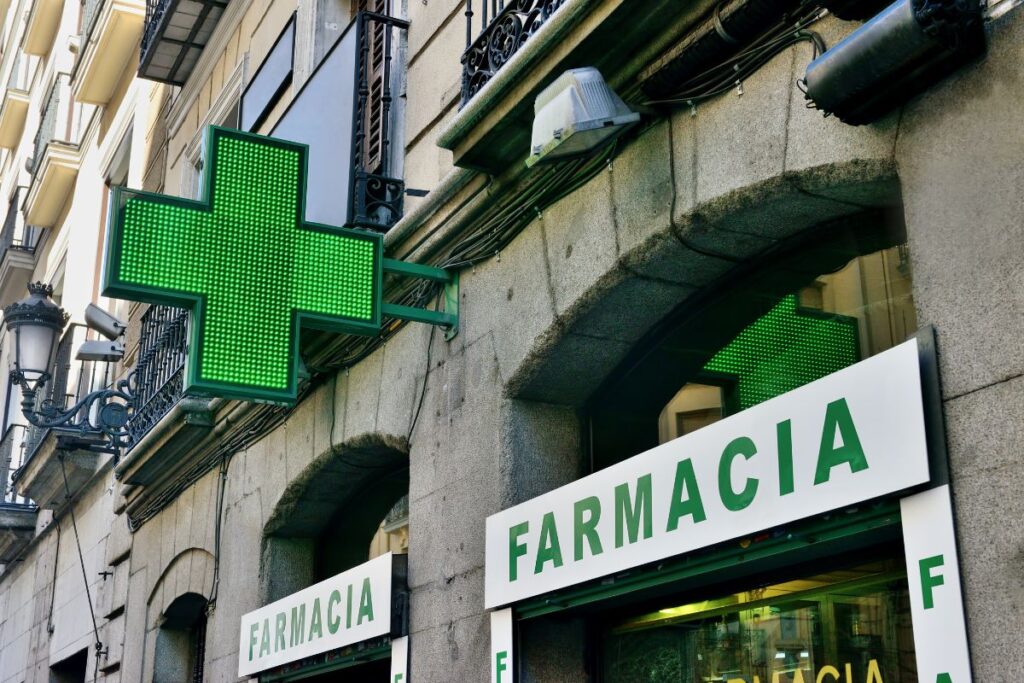 This is what a pharmacy looks like in Europe.