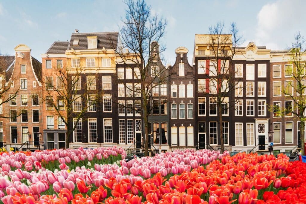 Amsterdam, Netherlands is one of the best places to visit in Europe in April.