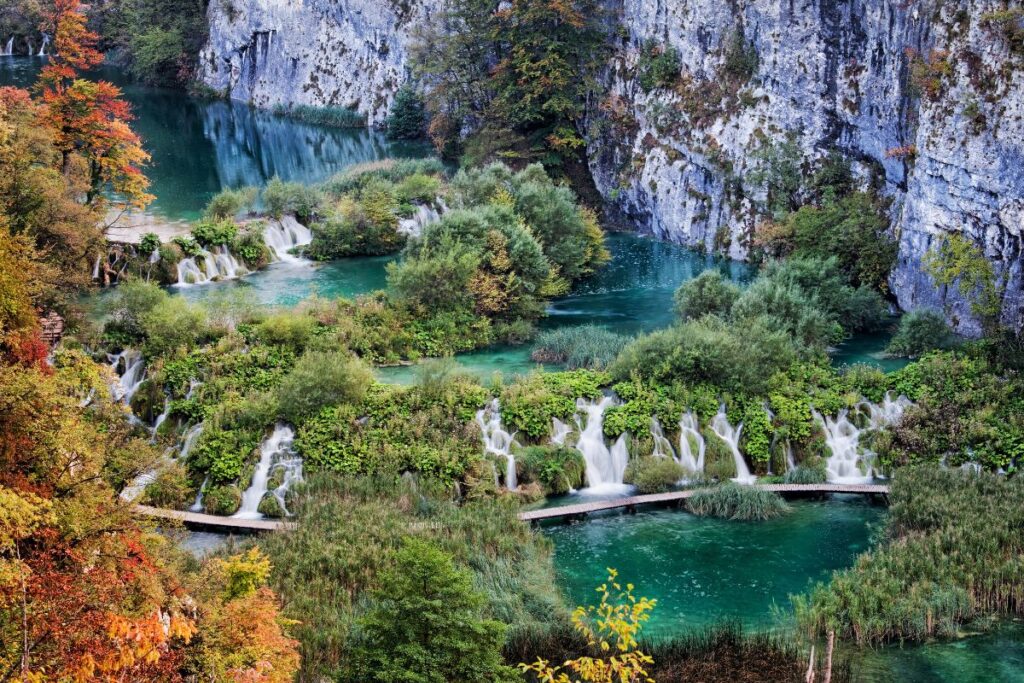 Plitvice Lakes National Park is a great place to visit in the spring.