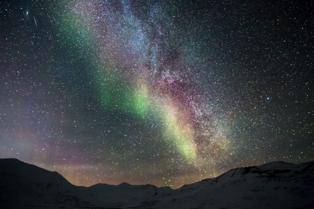 The Northern Lights in Norway in April are a great time to visit.