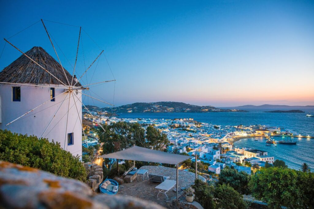 Mykonos in April is just about the opening of the season for the island.