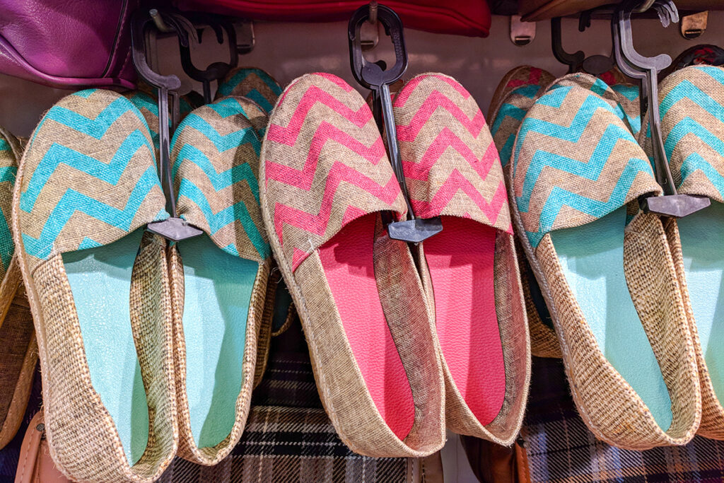 Espadrilles are great souvenirs from Barcelona.