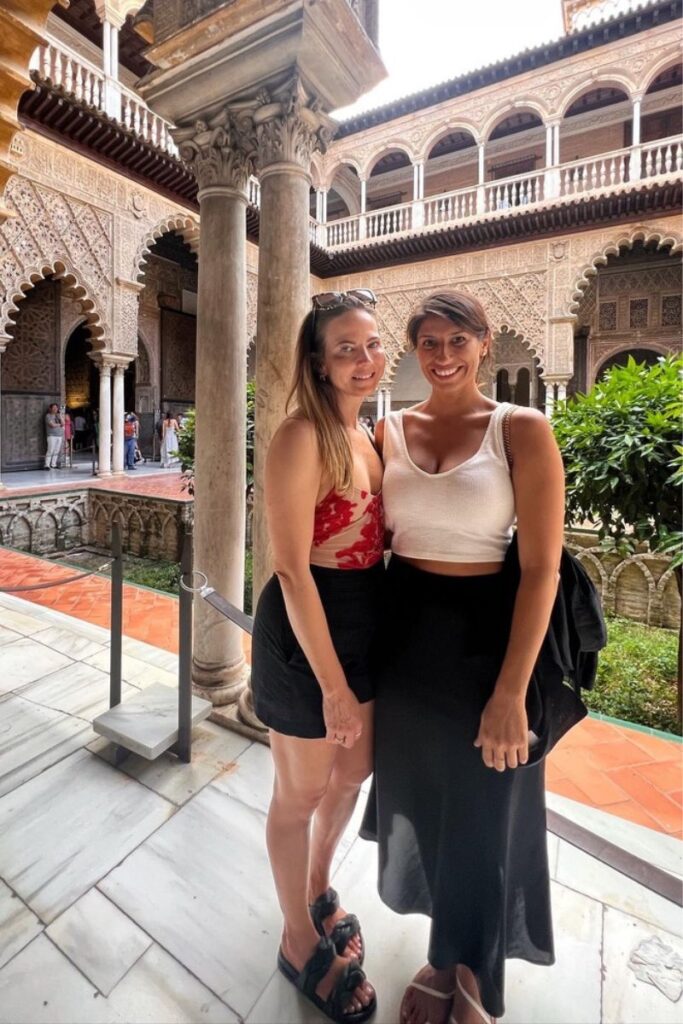 Victoria and I at the Real Alcazar, our second time visiting on our 3 day trip to Sevilla.