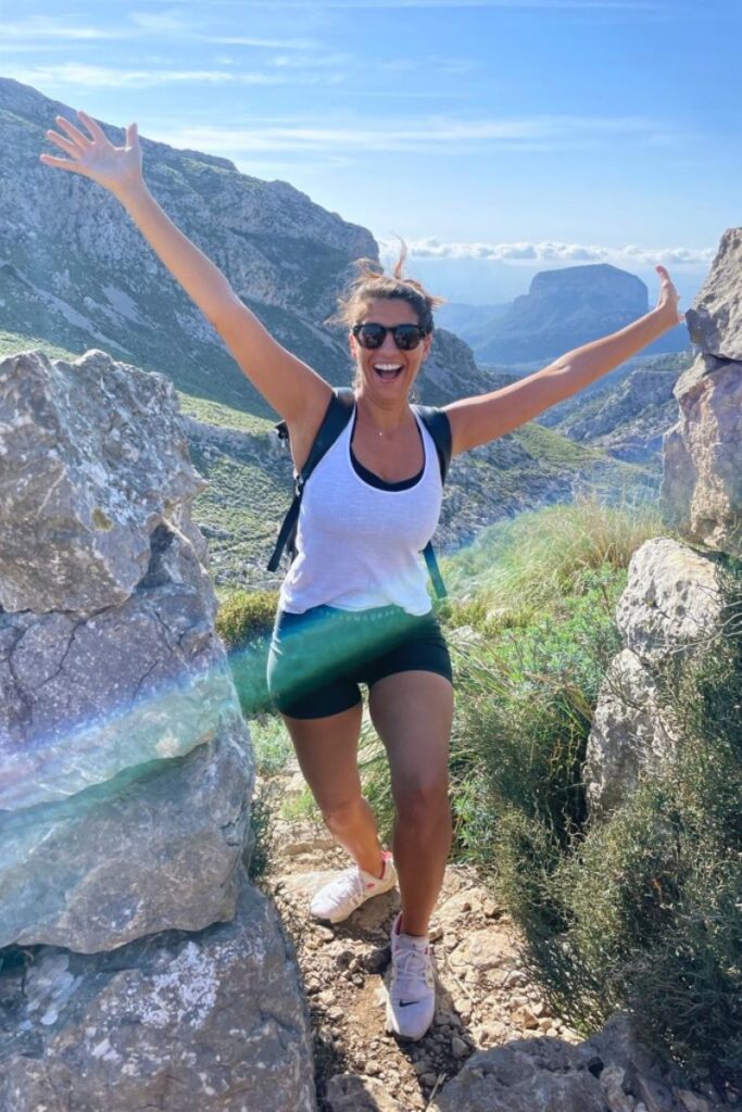Happy to hike in Mallorca.