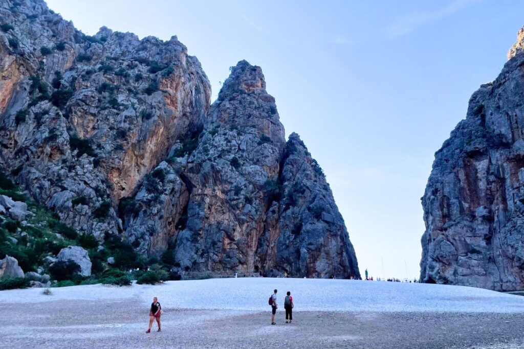 So Calobra village spills into this not so secret beach in a gorge.