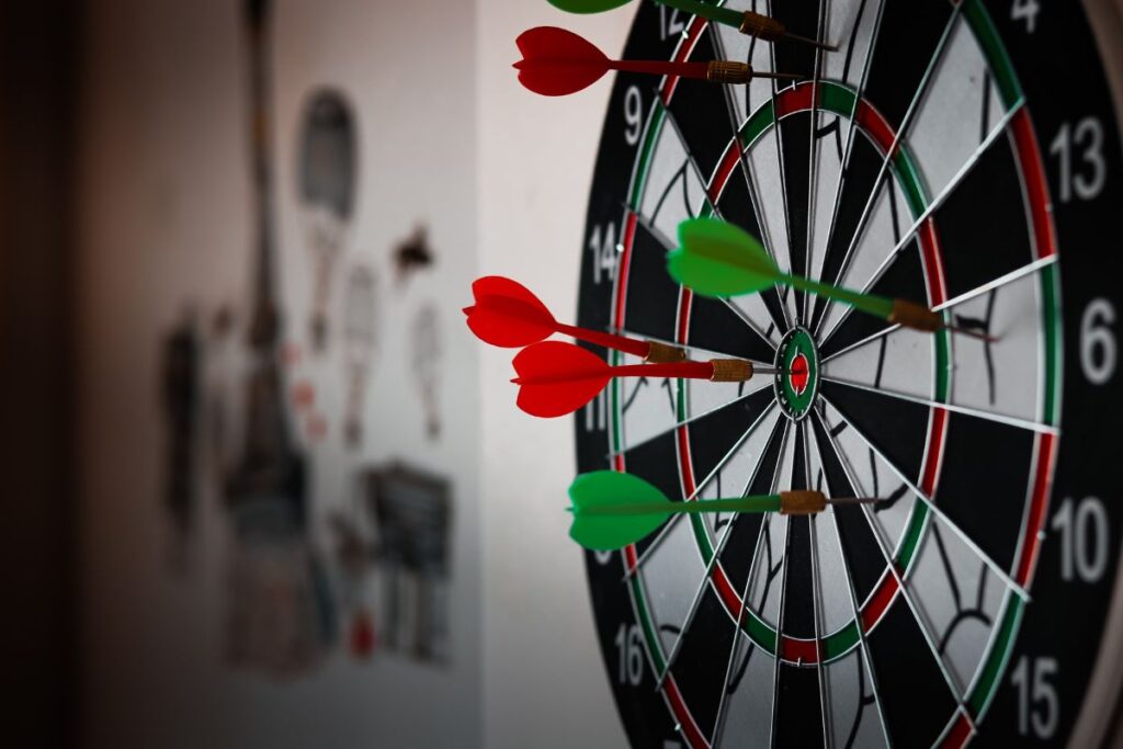Darts is one of the most popular sports in England.