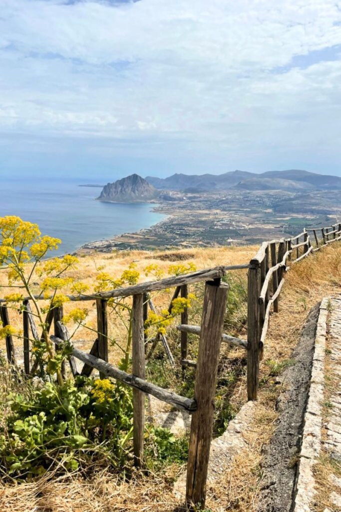 What you can see of north Sicily from Erice, a great spot on the week long Sicily road trip.