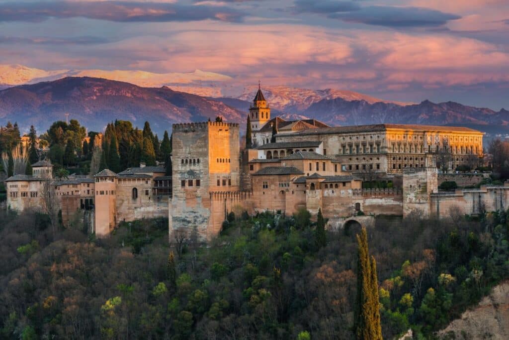 The Alhambra in all its glory in Granada.