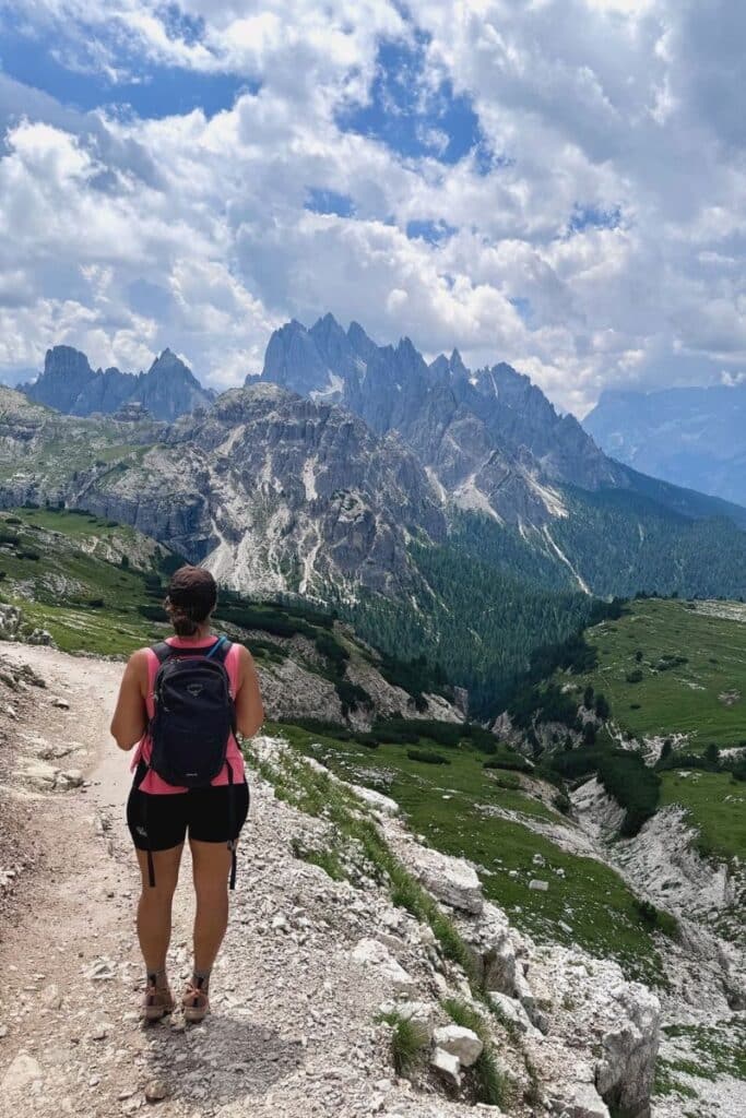 Headed to Cadini Di Misurina viewpoint on our 7 Day Dolomites Itinerary.