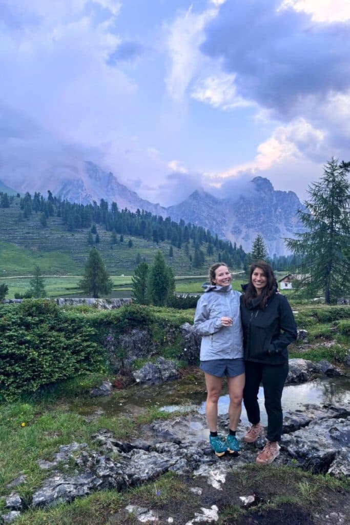 Made it up to Rifugio Lavarella, half way in our hut to hut adveture.