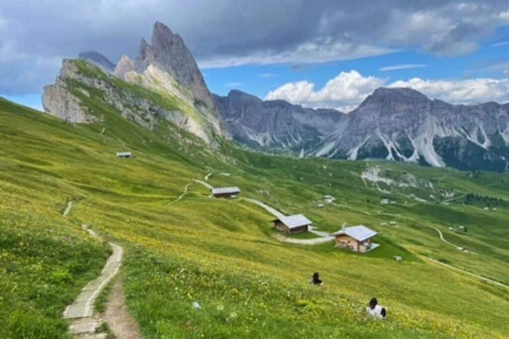 Beautiful Seceda in the Dolomites.