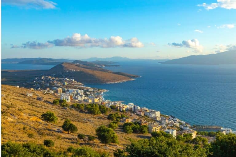 From this viewpoint, you can see Corfu from the Albanian coastline.