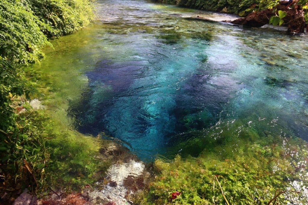 The Blue Eye in Albania, just a 30 minute drive from Saranda.