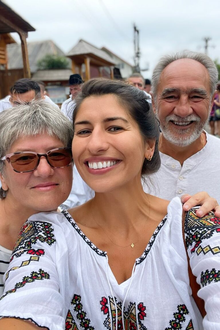 My family and I on our Romania road trip.