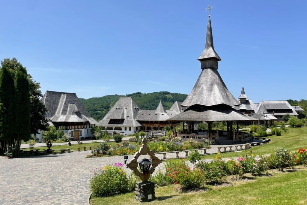 Birsana Monastery in Maramures on our Romania Road Trip.