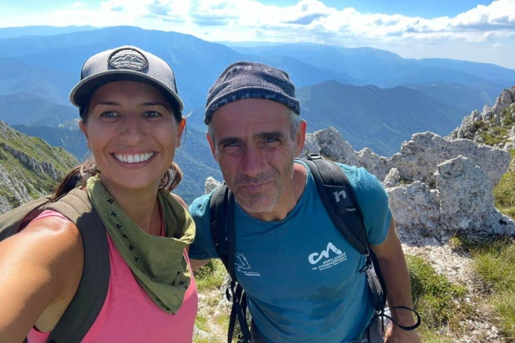 Me and my guide on top of Piatra Craiului.