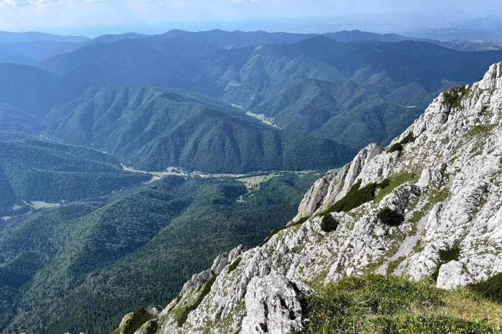 Views from the top of Piatra Craiului.