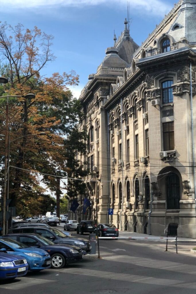 The streets and architecture of Bucharest, Romania.