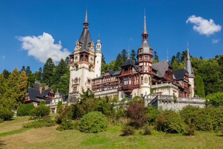 Peles Castle in Sinaia, Romania.