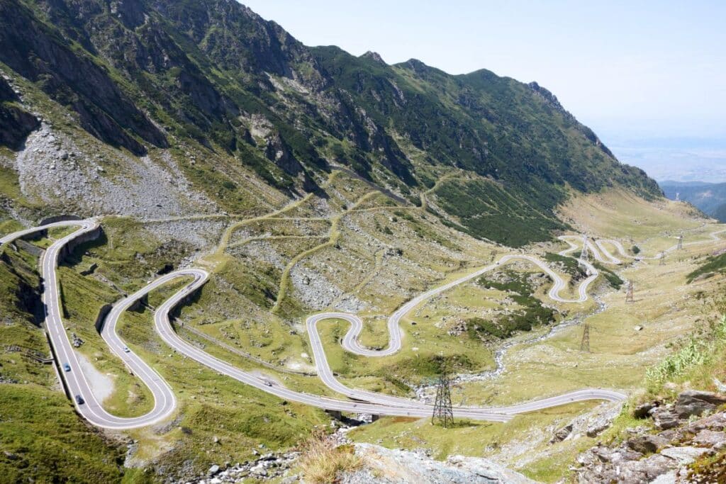 Transfagarasani Road in Romania.