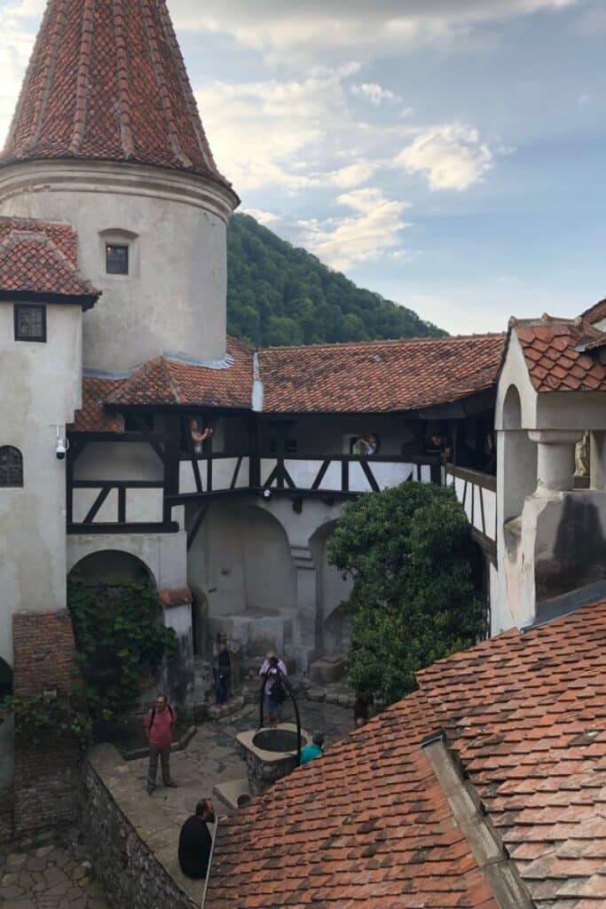 Inside Bran Castle on our tour.