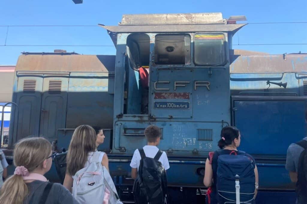 My train from Bucharest to Brasov.